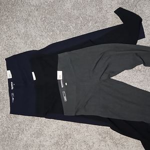 Brand new lot of 3 Sonoma leggings blak, gray and navy size L